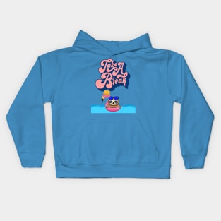 Sloth Take A Break Kids Hoodie